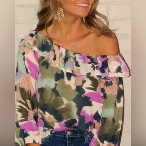 NWT | J. CREW | Off Shoulder Floral Blouse | L